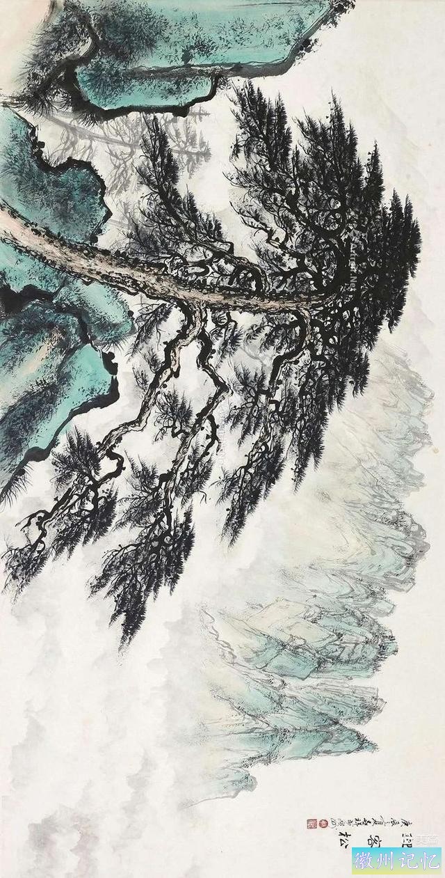 名家山水画《迎客松》欣赏-14.jpg