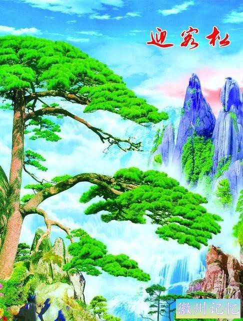 美丽壮阔的迎客松手绘壁纸-12.jpg