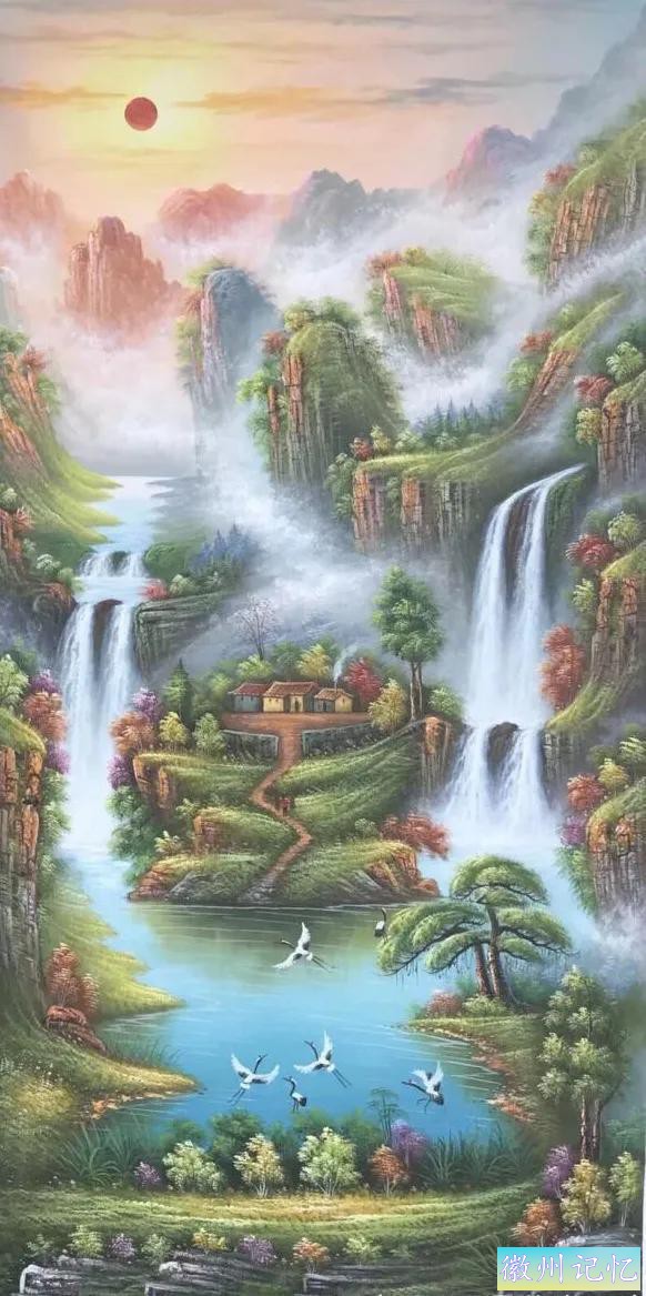 美丽壮阔的迎客松手绘壁纸-32.jpg