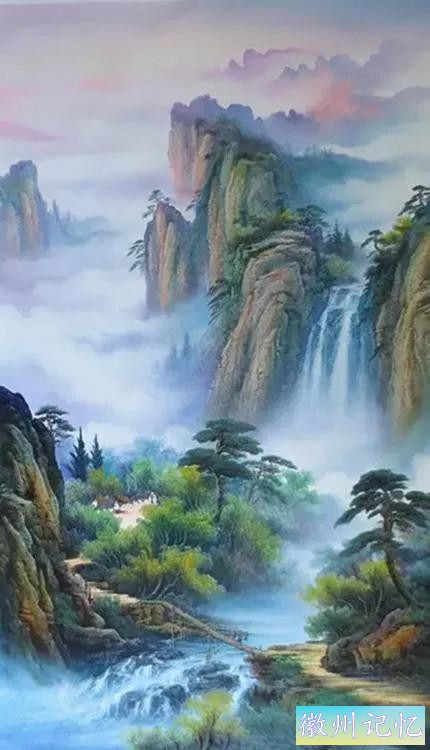 美丽壮阔的迎客松手绘壁纸-55.jpg